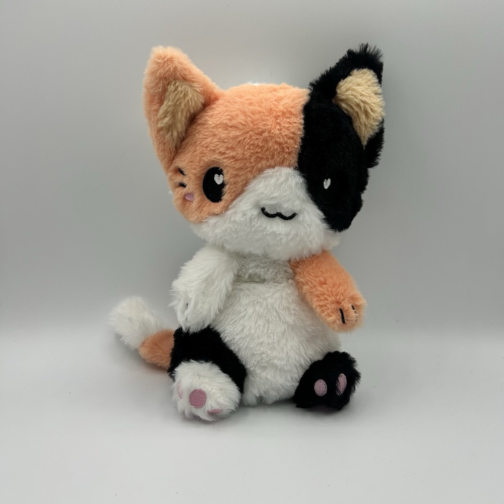 Happy Fuel Kiki Cat Weighted Microwavable‎ Heat Plush Calico Kitty GM1782 10"